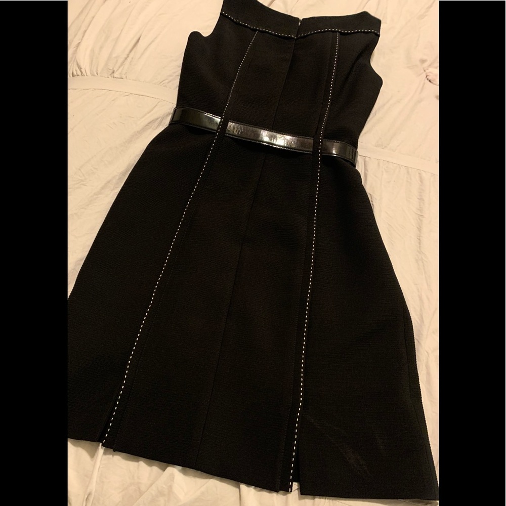 Tahari petite women's classic black dress